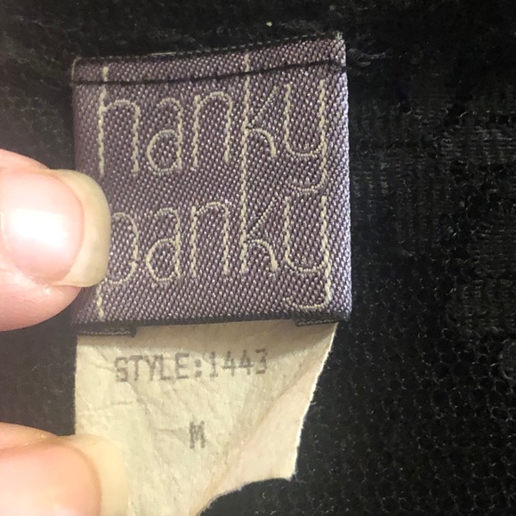 Hanky Panky Vintage 90s Black Lace Top - Picture 7 of 8